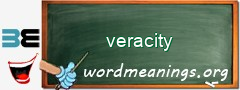 WordMeaning blackboard for veracity